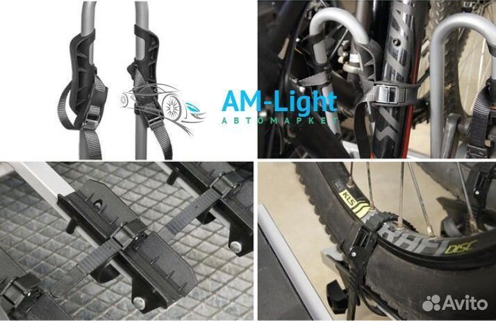 Багажник 4 велосипеда Amos Tytan 4 plus на фаркоп