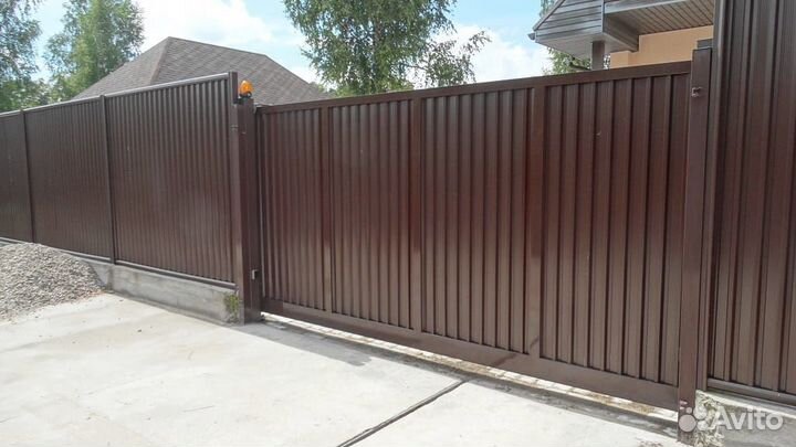 Забор из профнастила
