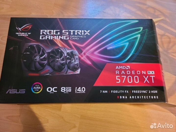Asus ROG strix RX 5700XT 8гб