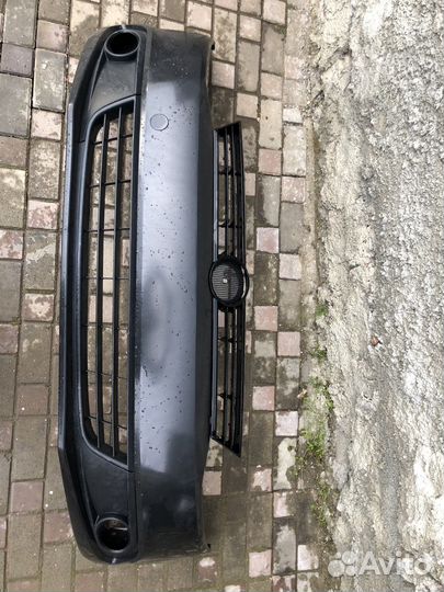 Бампер в сборе передний jetta 6 до рестайлинг