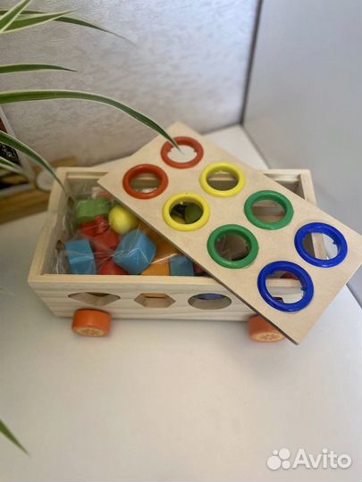 Развивающая деревянная игрушка 3 в 1