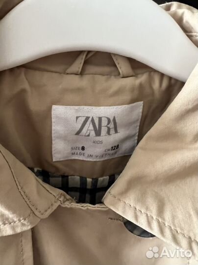 Тренч и жилет девочки zara 128