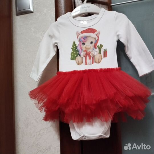 Платье - боди новогоднее