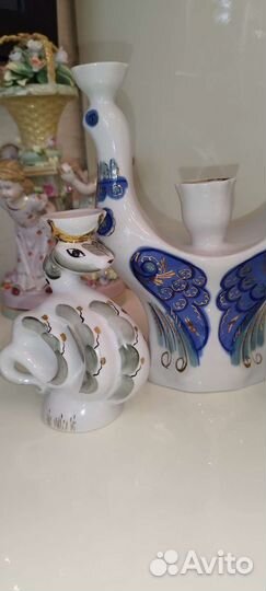 Фарфоровые подсвечники цена за все 3 шт