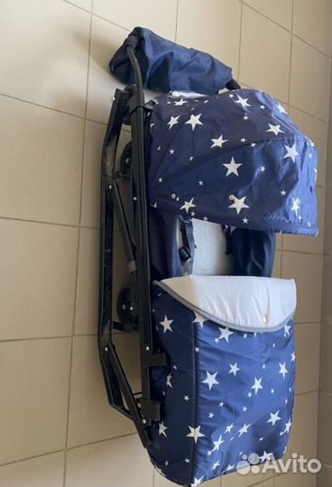 Зимняя детская коляска-сани 2 в 1