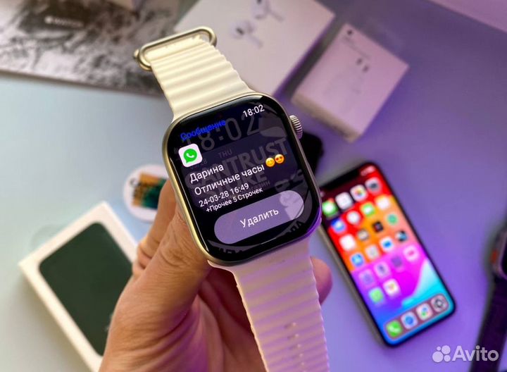 Часы Apple Watch 9 45mm (Platinum Limited)