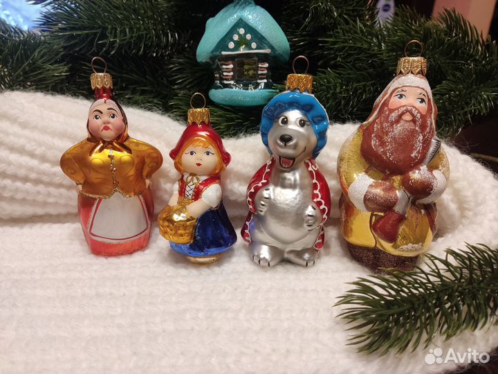 Елочные игрушки стекло