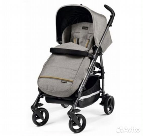 Коляска Peg perego Si luxe gray + стульчик IKEA