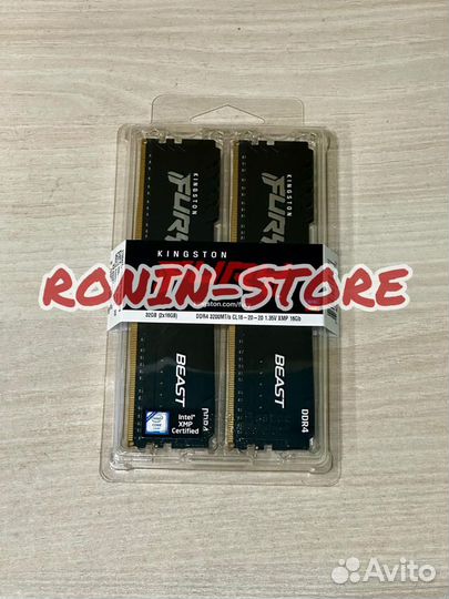 Kingston Fury Beast Black DDR4 32Gb 3200MHz