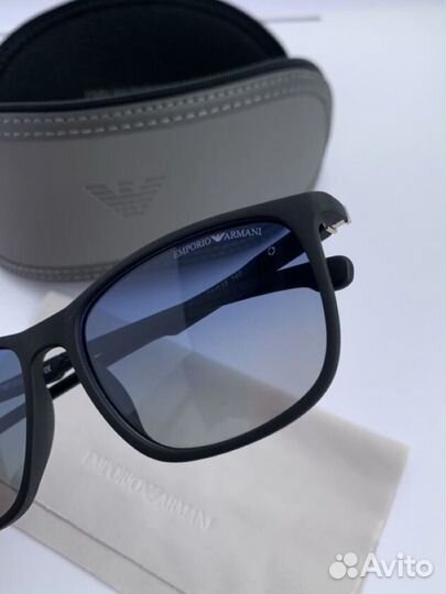 Очки emporio armani голубые поляризационные