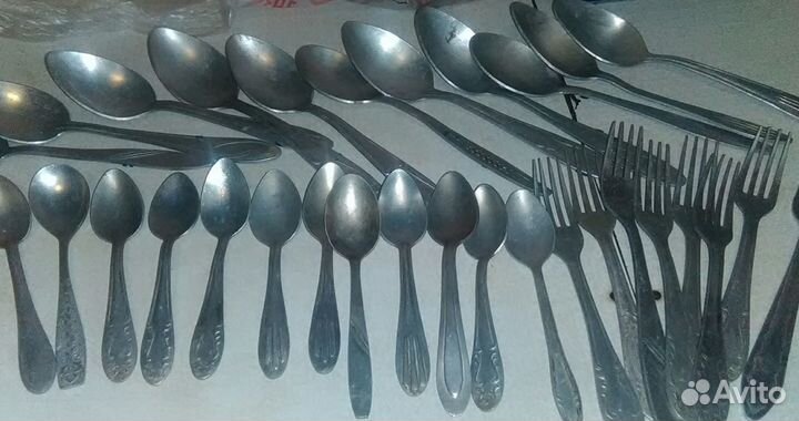 Алюминиевые ложки и вилки СССР