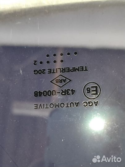 Стекло заднее правое Renault Sandero
