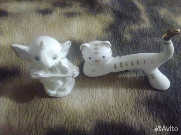 Котик для колец и слоник