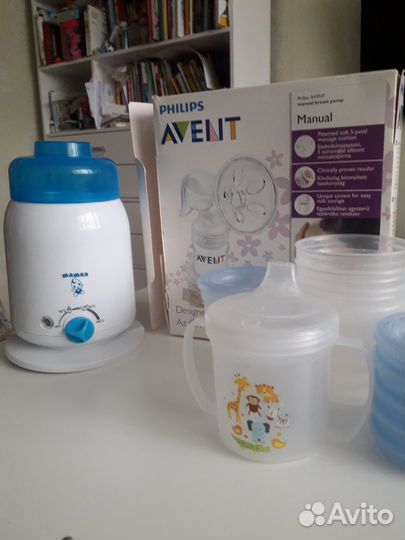Молокоотсос Avent Подогреватель бутылочек Контейне