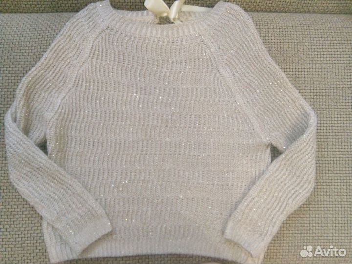 Свитер женский с завязками на спине