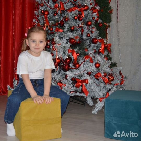 Пуф мягкое кресло из кубиков трансформер