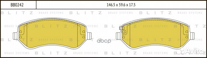 Колодки пер.chrysler voyager III 00/ dodge