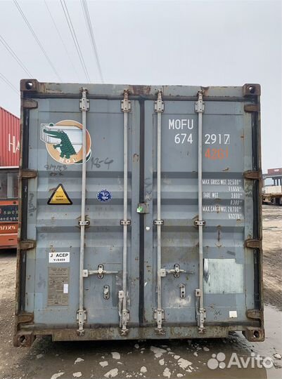 Морской контейнер 40 футов стандартный