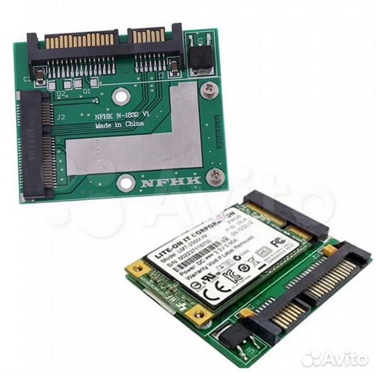 Msata mini PCI-E на SATA 2.5 для подключения SSD