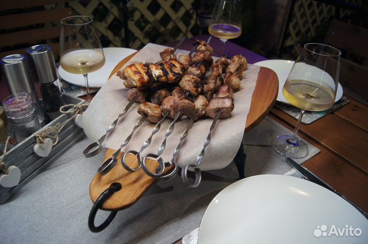 Доска д/подачи мяса, сыра, фруктов. Новая