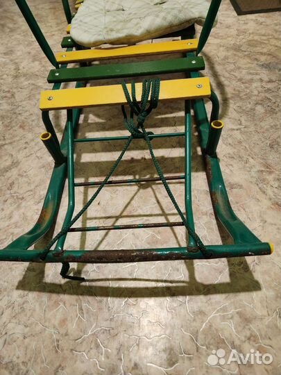 Детские санки с колесами бу