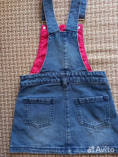 Джинсовые сарафаны для девочки размер 122