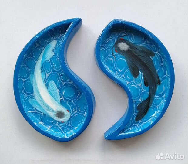 Рыбки Инь и Янь подставка под украшения