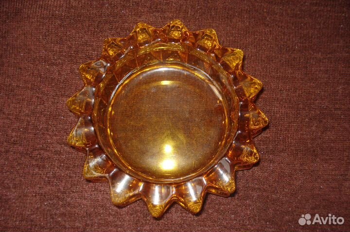 Богемское стекло - пепельница