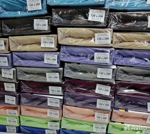 Простынь на резинке трикотаж хлопок 100