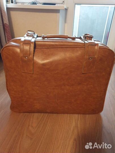 Чемодан кожа натуральная ретро