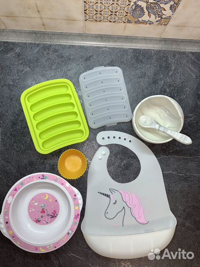 Детская посуда для кормления силиконовая