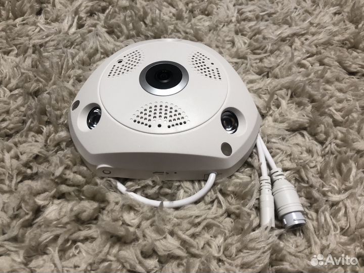 Камера Рыбий глаз 1mp ip WiFi 360 градусов звук