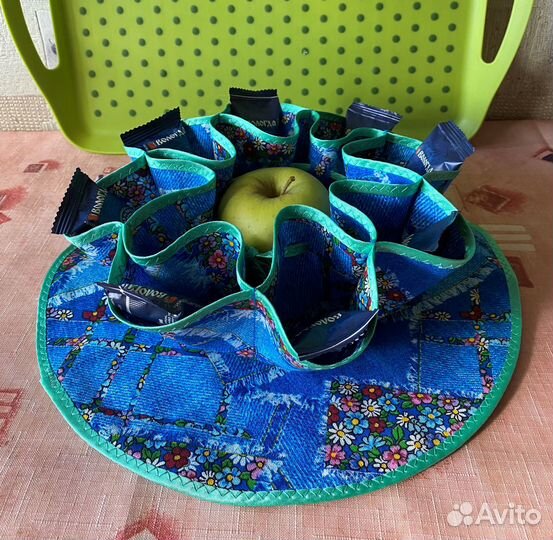 Текстильная ваза новая