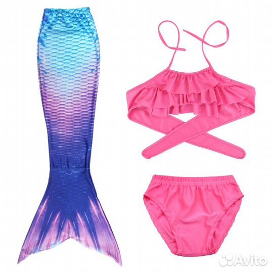 Купальник хвост Русалки новое 140 + ручка