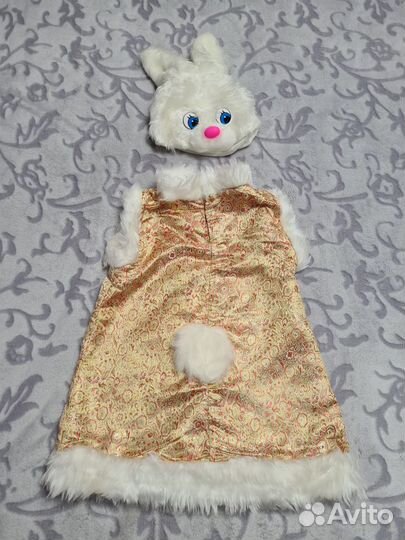 Новогодний костюм для девочки Зайка