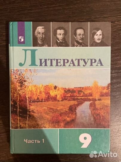 Учебник по литературе 9 класс 1 часть