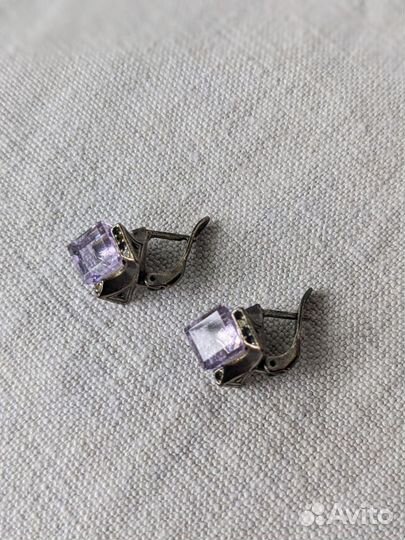 Гарнитур(серьги, кулон, кольцо) Памир Swarovski