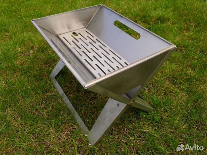 Мангал-книжка из нержавейки 1.2мм