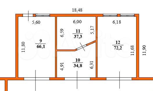 Торговая площадь, 65 м²