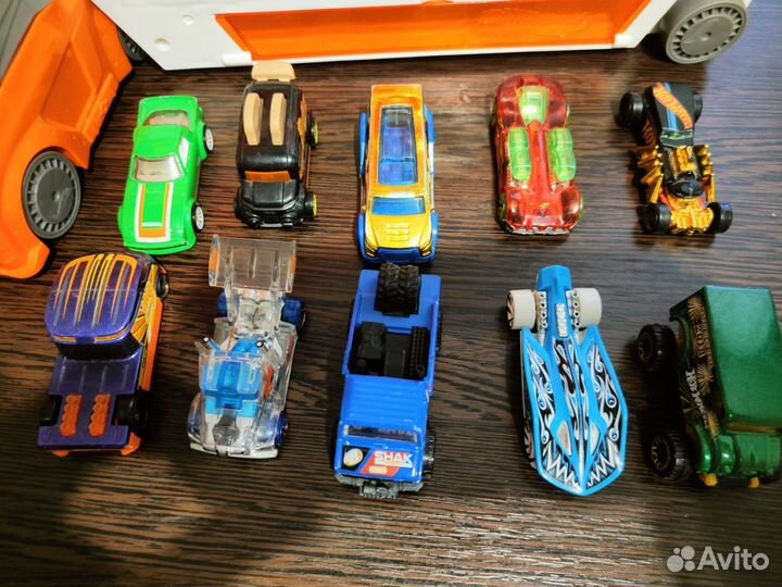 Hot wheels автовоз + машинки хот вилс