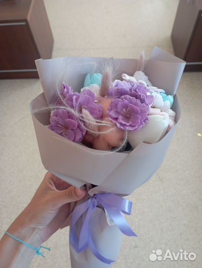 Цветы из мыла, букет