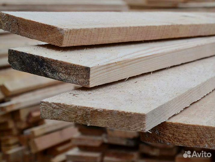 Доска обрезная естественной влажности 50х150х6000