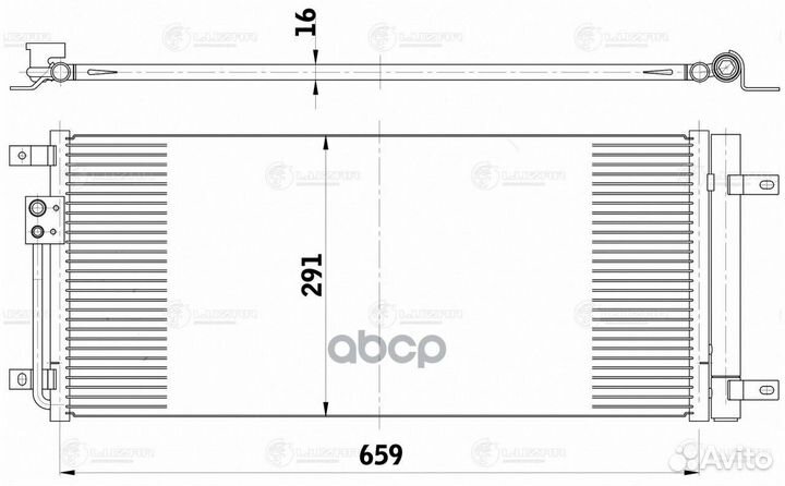 Конденсер chery tiggo 16- lrac3037 luzar
