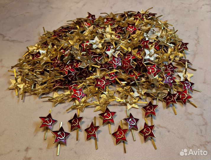 Настоящая красная звёзда на пилотку вс СССР