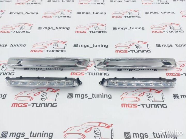 Дхо + накладки хром на Mercedes GL-Class X166 AMG