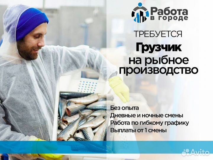 Грузчик в цех Ежедневные выплаты Подработка