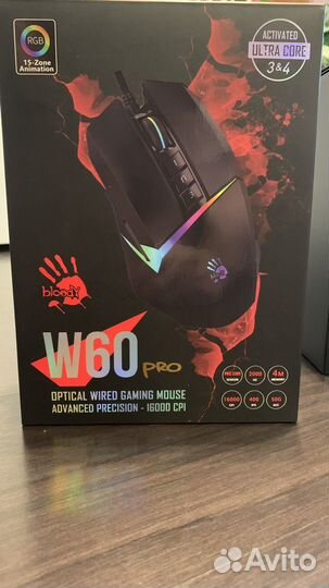 Игровая мышь A4tech Bloody W60 Pro