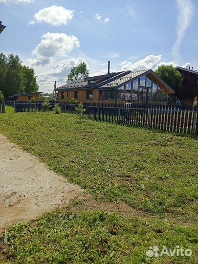 Вспашка земли мини трактором
