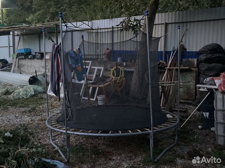 Батут уличный с сеткой