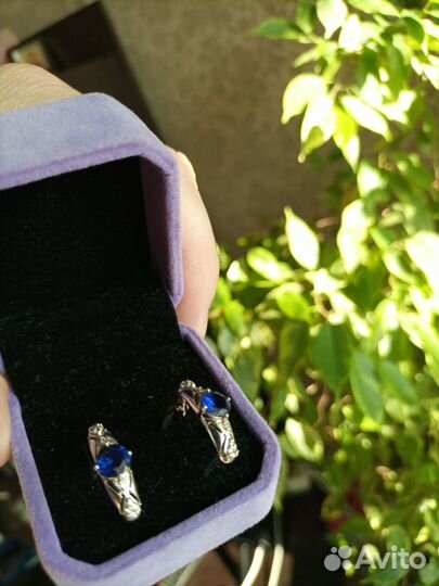 Серьги серебряные